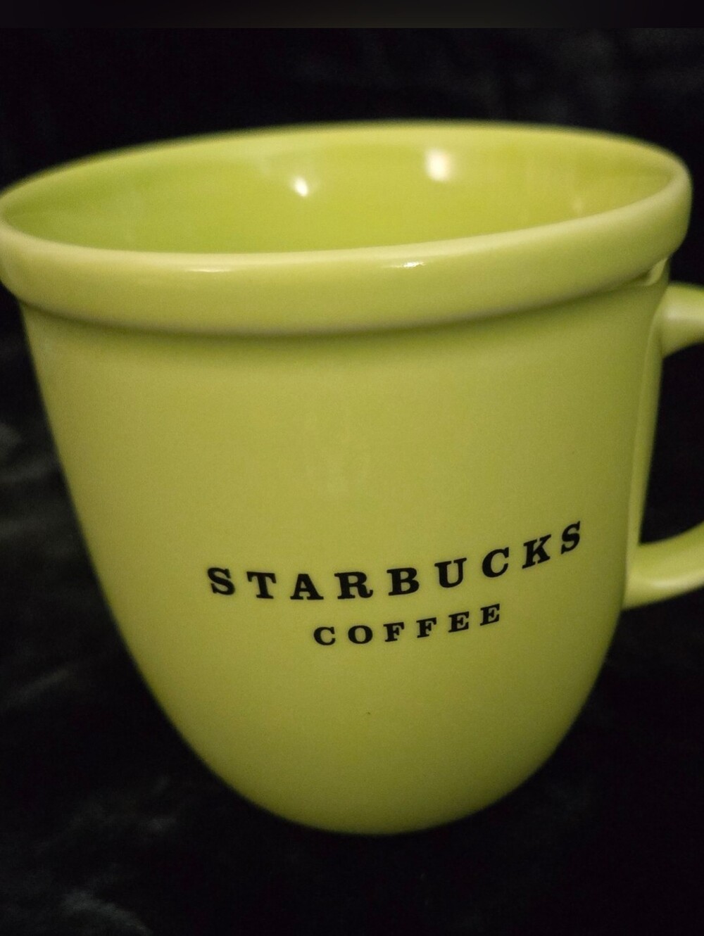 Starbucks Coffee Lime Green Ceramic Mug 2003 Classic Café Cup Collectible